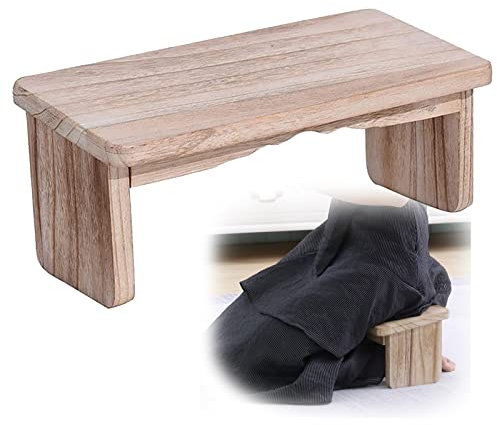 Meditationsbank, kniend, klappbar, Meditationshocker zum Sitzen auf dem Boden aus Bambus, faltbarer ergonomischer Meditationshocker, stabile Gebetsbank für tiefere und längere Meditation (Fa