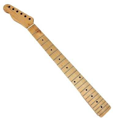 LUNCHS 22 Frettes 2,24 Pouces de Large Manche de Guitare érable pour Gaucher TL Manches de Guitare électrique Convient Aux Compositeurs de Musique(Primary Color)