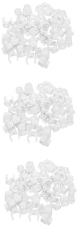 jojofuny 3 Sätze Leitung Rohrbefestigungswerkzeuge Rohrhalter Kabelklemmen Strahlklemmen Sanitär-reparaturklemme Rohr-c-klemmhalterung Schlauchschellen Pex-rohrklemmen Weiß Pvc 50 Stück * 3