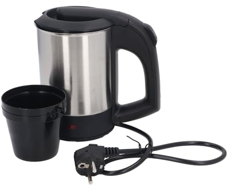 Denash Uso Más Seguro de la Caldera de Agua de Bloqueo de Automóviles de Acero Inoxidable de 1000W 0.5 L de Acero Inoxidable para el Hogar