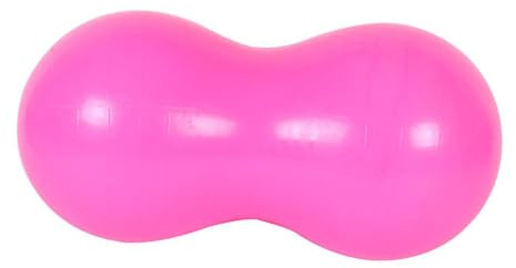 QSTDGVPW Palla da Peanut, Palla da Seduta per Pilates, Palla da Ginnastica con Pompa, Realizzata in Robusto PVC per Migliorare La Stabilità, La Postura, I, Rosa