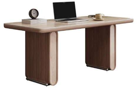 stående skrivbord Modernt kontorsskrivbord i sten med robust ram, minimalistiskt skrivbord, arbetsstation for arbetsplatser för hemmet, studier, skrivande(L)