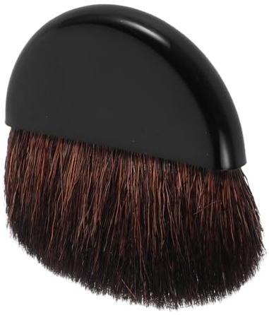 Abaodam Brocha para Rubor Pequeña de Nylon Plana 5 Cm, Pincel de Maquillaje Portátil para Polvos y Contorno, Herramienta Facial Multiusos Adecuado para Viajes y Retoques