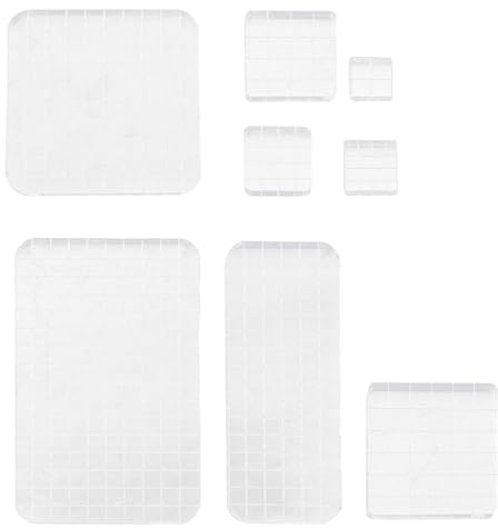 CORHAD 8 St Delars Akrylstämpelblock med Rutnät Klara Stämpelblock i Olika för Scrapbooking Korttillverkning och Dekorativa Diy-hantverk