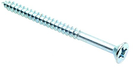 Prime-Line 9036287 Wood Screw, Flat Head Phillips, #12 X 3 in, Zinc Plated Steel, Pack of 25