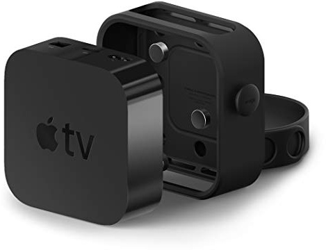 elago Apple TV Mount - 3 Mount Options (Magnet, Hang, Screw), Compatible with Apple TV 4K 2021 / HD and All Models, Prevents overheating