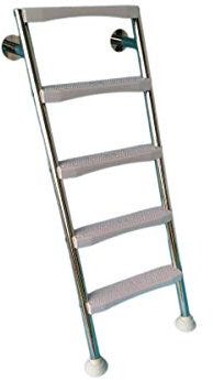 Tiefbeckenleiter Poolleiter Geteilte Ausführung nur Unterteil - 5 stufig Leiter