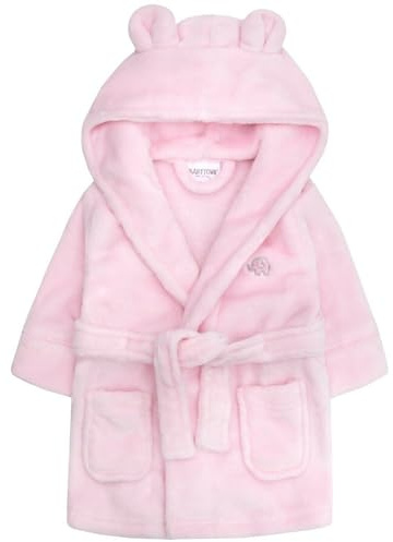 Baby Girls Boys Dressing Gown Fleece Snuggle Robe Hooded Novelty Newborn Gift Pink