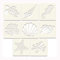 Ozean Kreaturen Schablonen,8 Stück Malerei Schablonen Cartoons Meer Ozean Tier Schablonen Wiederverwendbar Hohl Spray Kunststoff Schablonen Set für Scrapbooking Fotoalbum DIY Geschenkkarten(13x13cm)