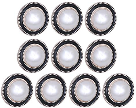 No Sew Button Pins 10pcs Round Pearl Instant Button Detachable Pants Button Safety Cover up Shirt Button Pin Pearl Brooch Pins for Crafts Clothes Coats 25MM