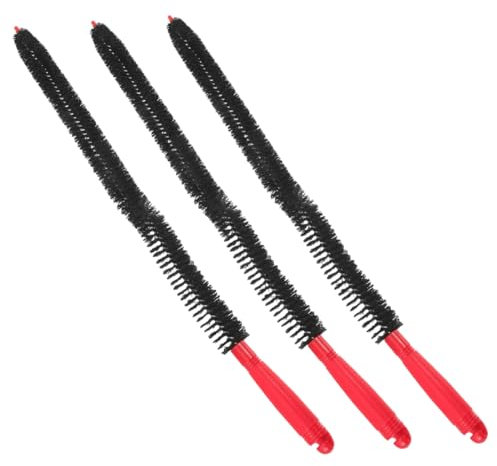 UKCOCO 3piezas Cepillos Para Limpieza De Ventilación y Colectores De Pelusa Cepillo De Limpieza Para Tubos De Aire Acondicionado y Lavadoras Diseño Curvable Para Accesorios De Cocina y