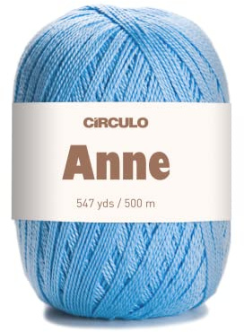 Circulo Anne 2137 - Ovillo de lana 100% algodón mercerizado, 147 g