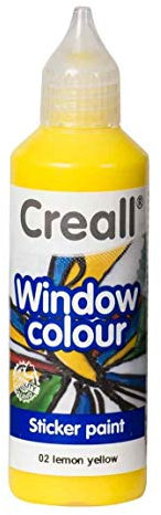Creall Window-Color-Premiumfarbe Fensterfarben frei wählbar auch Konturenfarbe (Citrus-gelb)