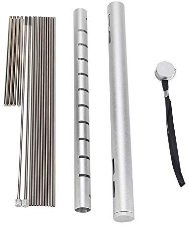 KSTE Camping Grill - Stainless Steel Folding BBQ Tube, Portable Compact Camping Grill, Outdoor Backpackers