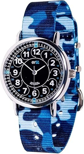 EasyRead Time Teacher Armbanduhr für Jungen & Mädchen - 2-Stufen-Zeit-Lehrer Kinderuhr - 12-24 Stunden-Anzeige - Lernuhr für Schulanfang