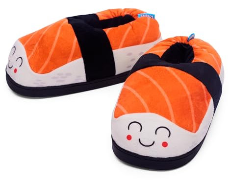 Coddies Sushi Slippers - Memory Foam Soles & Anti-Slip Grip - Novelty Hilarious Presents for Indoor & Outdoor Use | LARGE (8.5-11 UK, 40-45 EU)