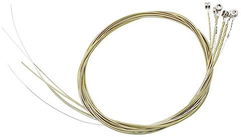 TOYANDONA 6 Stück Saiten Mini-gitarrensaiten Gitarre Aus Metall Ukulele-zubehör E-gitarrensaite Ukulelensaiten Aus Metall Saiten Für Elektrische Gitarre Rostfreier Stahl