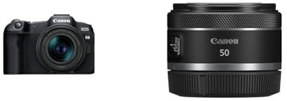 Canon EOS R8+RF 24-50MM F4.5-6.3 IS STM|24.2MP Full-Frame Mirrorless Camera & RF 50mm F1.8 STM Lens - Compact and Lightweight Lens for EOS R-Series Cameras