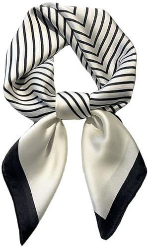 Saiusloa Neck Scarf For Womens Silky Head Scarves Hair Bandanas Square Scarf Fashion Accessories lightweight 27.5 * 27.5inch-9