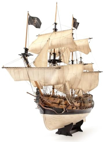 Occre 12015 Royal Fortune Piratskepp modellkit i trä, skala 1/65, 642 x 285 x 563 mm, lindträ