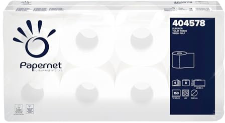 Papernet® Toilettenpapier, Superior, 4lagig, auf Rolle, 150 Blatt, weiß (72 Rollen), Sie erhalten 1 Packung á 72 Rollen