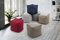 Talamo Italia - Annalaura Pouf, Multifunktionspouf, Relaxsessel aus gepolstertem Stoff, 100 % Made in Italy, 45x45h45 cm, Weiß