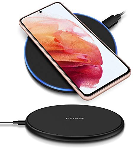 QI Wireless Ladestation kompatibel mit Honor Magic 7 6 / Pro Kabellos Charger Induktives Universal Schnellladegerät, Farben:Schwarz