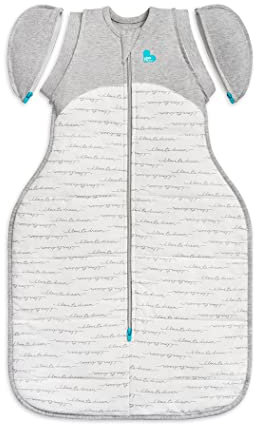 Love To Dream Wickelsack für den Übergang, Größe XL, 11–14 kg, Weiß, eng anliegende Passform, abnehmbare Flügel, 2,5 Tog (16–20 °C), maschinenwaschbar, Von Hebammen empfohlen, Doppelreißverschluss