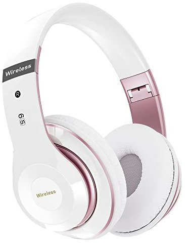 Lankey Sound Kopfhörer Kabellos mit 6 EQ Modi, Kopfhörer Bluetooth, 65 Std Over Ear Kopfhörer Bluetooth mit Eingebautem HD-Mikrofon, FM, SD/TF für Outdoor, Transport, Reisen, Studium