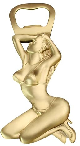 Beer Bottle Opener Beauty Funny Bottle Opener Vintage Brass Bottle Opener Keyring Boyfriend Birthday Gifts Cool Stuff for Kitchen Garden Outdoor Deal Beer Gifts for Men