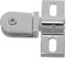 VOSAREA 1 Set Heavy Duty Door Hinge Glass Door Pivot Hinge Modern Silver Zinc Alloy Shower Door Hinge Fixing Pivot Hinge Latches Hardware Accessories