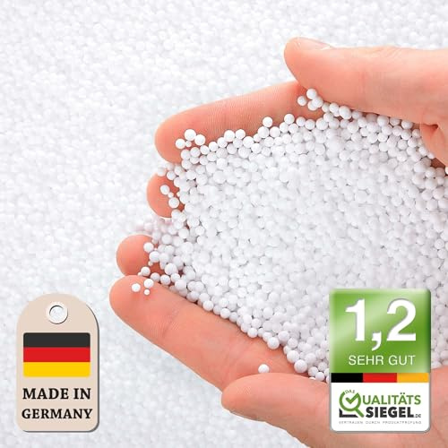 Green Bean 200 Liter Hochwertige Mikro-EPS Perlen 0,5-1 mm aus Deutscher Produktion für Sitzsack-Füllung | Styropor-Kügelchen Nachfüllpack Kissen-Füllung Mikroperlen Stillkissen