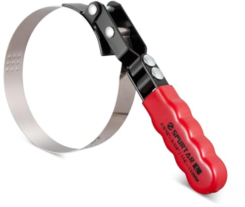 Spurtar Large Oil Filter Removal Tool Swivel Oil Filter Wrench 116-133mm | Adjustable for 4S Shop Auto Repair Mechanic DIY Generator Small Engine