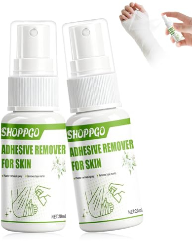SHOPPGO Vendas Quita Pegamento, Tiritas Quita Pegamento Adhesivo para Eliminar Restos de Adhesivo de Tiritas y Curitas, Tacto Sedoso, 40ml