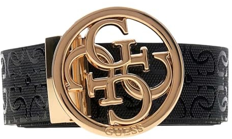 GUESS cinturón Stacey Adjustable & Reversible Belt H35 W105 Black/Cream White negro crema recortable reversible