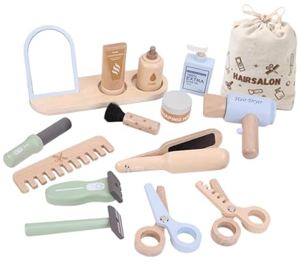 Sharplace Juego de Peluquería para Niños, Miniplancha, Modelo de Juego de rol, Juguetes de Actividad Motora