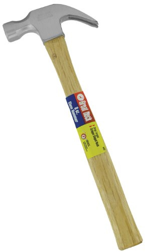 GreatNeck Saw M8C Wood Claw Hammer |Contractor, Handyman, & Carpenter Hammer | Smooth Face Hammer, Good for Woodworking, Fiberglass, and More | Fine Fire-Finished Wood Handle