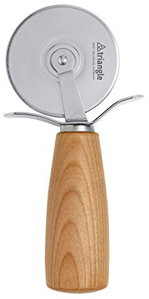 triangle 84 075 07 04_K Pizzaschneider Soul Kirschbaum Ø 7 cm Made in Solingen/Germany professionelle Qualität Pizzarad Pizzaroller Professional Holz