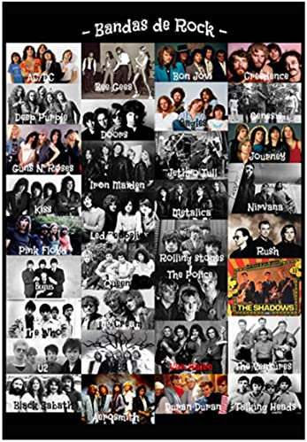 RUIYANMQ 1000 Stück Puzzle Rock Band Erwachsene Kinder Holzspielzeug Lernspiel Zy172Tm