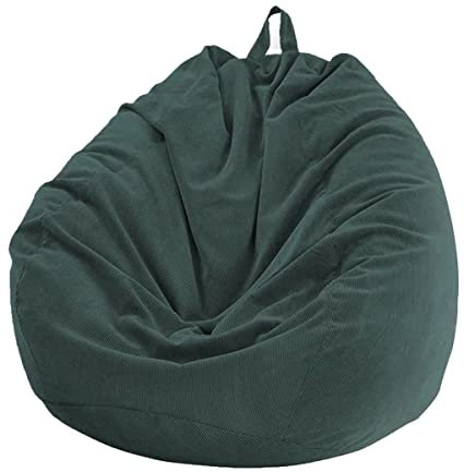 Chickwin Bean Bag Corduroy without Filling, Gaming Bean Bags Chair for Adult Kids, Highback Comfortable Indoor Outdoor Living Room Large Beanbag Seat
