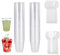 50 Piezas Vasitos Plastico para Postres, Vasitos Aperitivos Plastico 3 oz / 90 ml, Reutilizable Vasos de Postre de Plástico, Copas de Postre para Fiestas,Aperitivo,Postre,Pudín,Cumpleaños