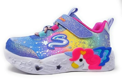 Skechers Unicorn Charmer - Twilight Dream 302681N-BLMT, Girl Sneakers,Sports Shoes, Blue, 26 EU