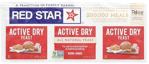 Active Dry Yeast, 3 Strips, 0.25 oz (7 g) Each, Red Star