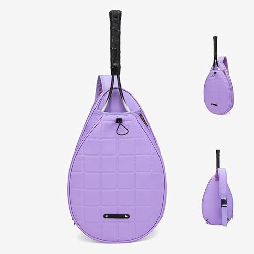Bolsa De Tenis, Funda Para Raqueta De Tenis, Mochila De Tenis Duradera E Impermeable, Bolsa De Squash Para Niños, Raqueta De Squash Y Accesorios Para Deportes Al Aire Libre Para Bádminton ,A-morado