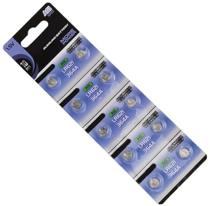 TOWARDSNAN Button Battery,10Pieces 1.55V Alkaline Button Cell Batteries Alkaline Battery For Watches Calculators And Toy AG0/AG1/AG2/AG3/AG4/AG5