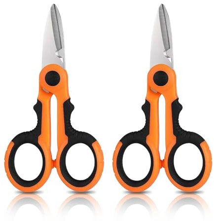 pclapora 2 Piezas Tijeras de Pesca, Alicates de Pesca, Alicates Multifuncionales de Acero Inoxidable, Tijeras de Corte de Hilo de Pescar, para Recortar de Pescado, Trenzado de Alambre