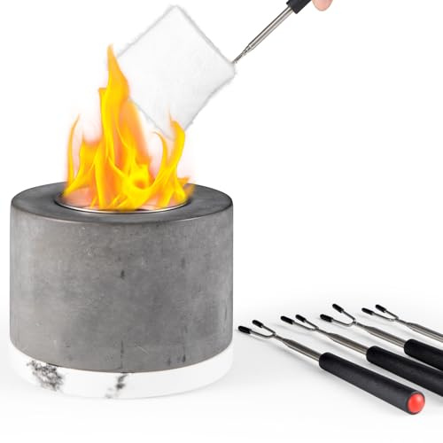 SUNNYNEST Tabletop Fireplace Portable Mini Indoor/Outdoor Decoration Fireplace Tabletop Fireplace for Camping, Outdoor, Indoor, Garden, Birthday