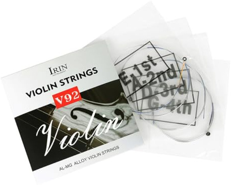 PAMINGONO 4 Stück Geigensaiten aus Kupferlegierung Robuster Geigensaitensatz für Violine Universelle Ersatzsaiten für Klassische Musiker und Schüler