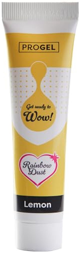 Colorant alimentaire professionnel Rainbow Dust ProGel, citron 25 g