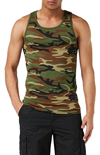 Mil-Tec Herren tanktop / Shirt-11001020 Tr gershirt Cami Shirt, Woodland, 4XL EU